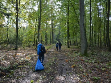 Sprzątanie lasu ze Szkołą Podstawową nr 9 w Skierniewicach, K.Nowak