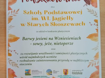 Rozdanie nagród w konkursie Barwy jesieni na Wzniesieniach 2023, 